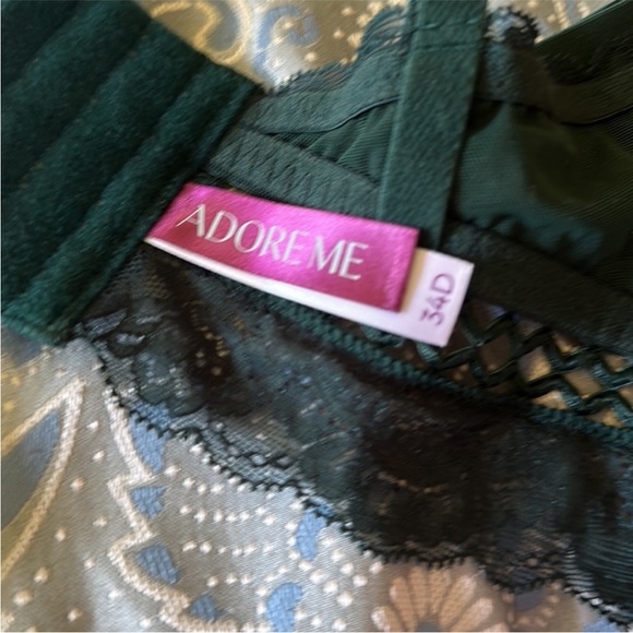 💕 Adore Me Green Lace Strappy Lingerie Set FOR🦘MARRIED🦘FOLK🦘ONLY💕 - Picture 2 of 3